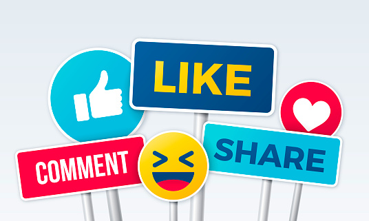 social media buttons