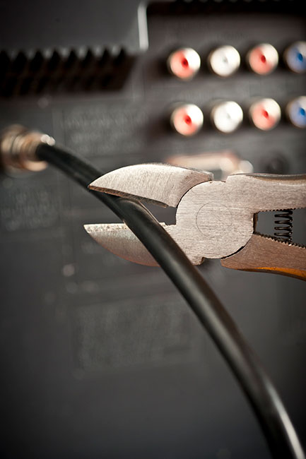 cutting a cord