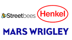 Streetbees, Henkel and Mars Wrigley logos