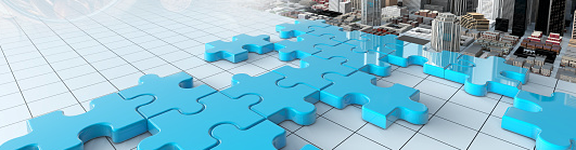 merger concept with puzzle pieces