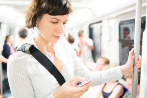 Woman calling on smartphone