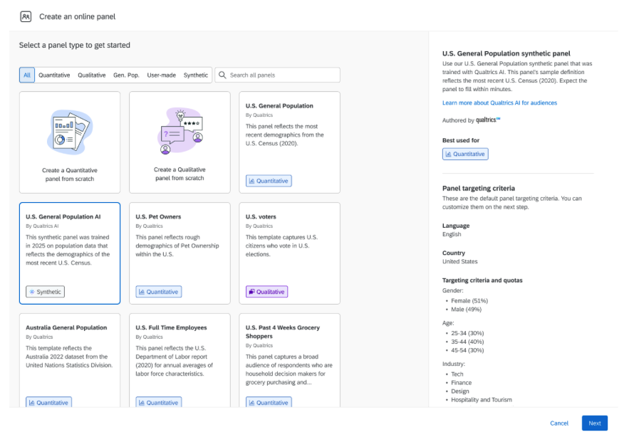Qualtrics platform.