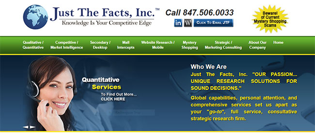 Just the Facts Our passion unique research solutions for sound decisions 