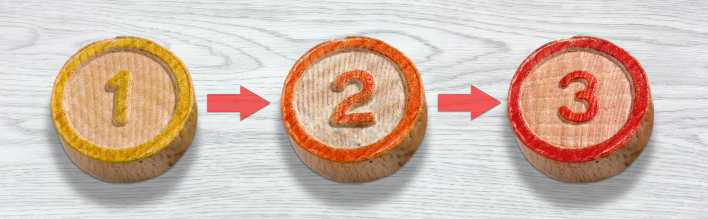 one - two - three
