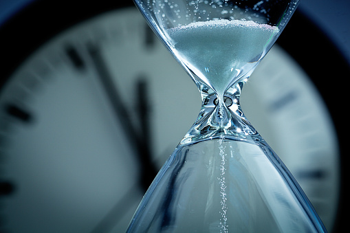 Hour glass representing time left until GDPR deadline
