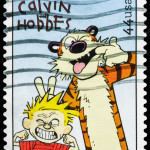 USA Calvin and Hobbes postage stamp