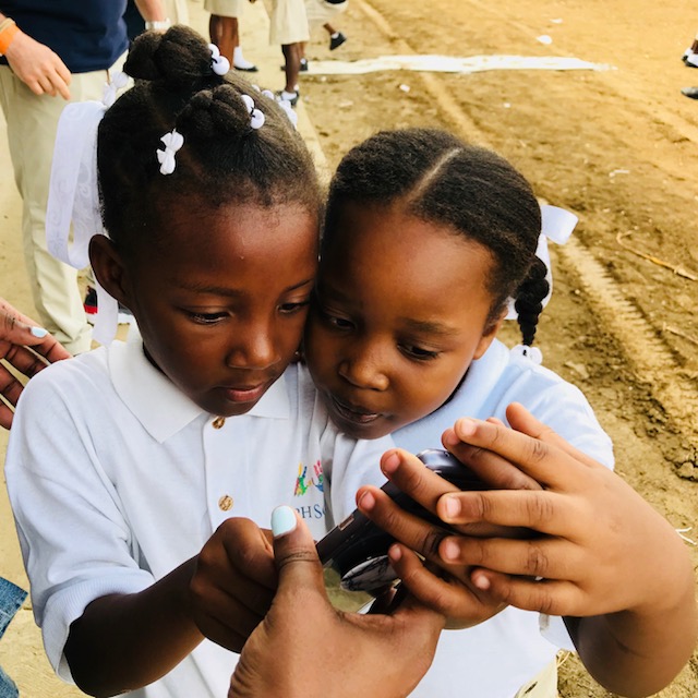 children near Cabaret, Haiti