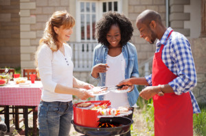 Friends barbecue on July 4