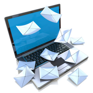 E-mail laptop design of envelopes