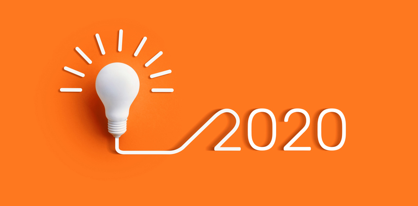 light bulb and 2020