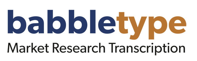 Babbletype Market Research Transcription logo